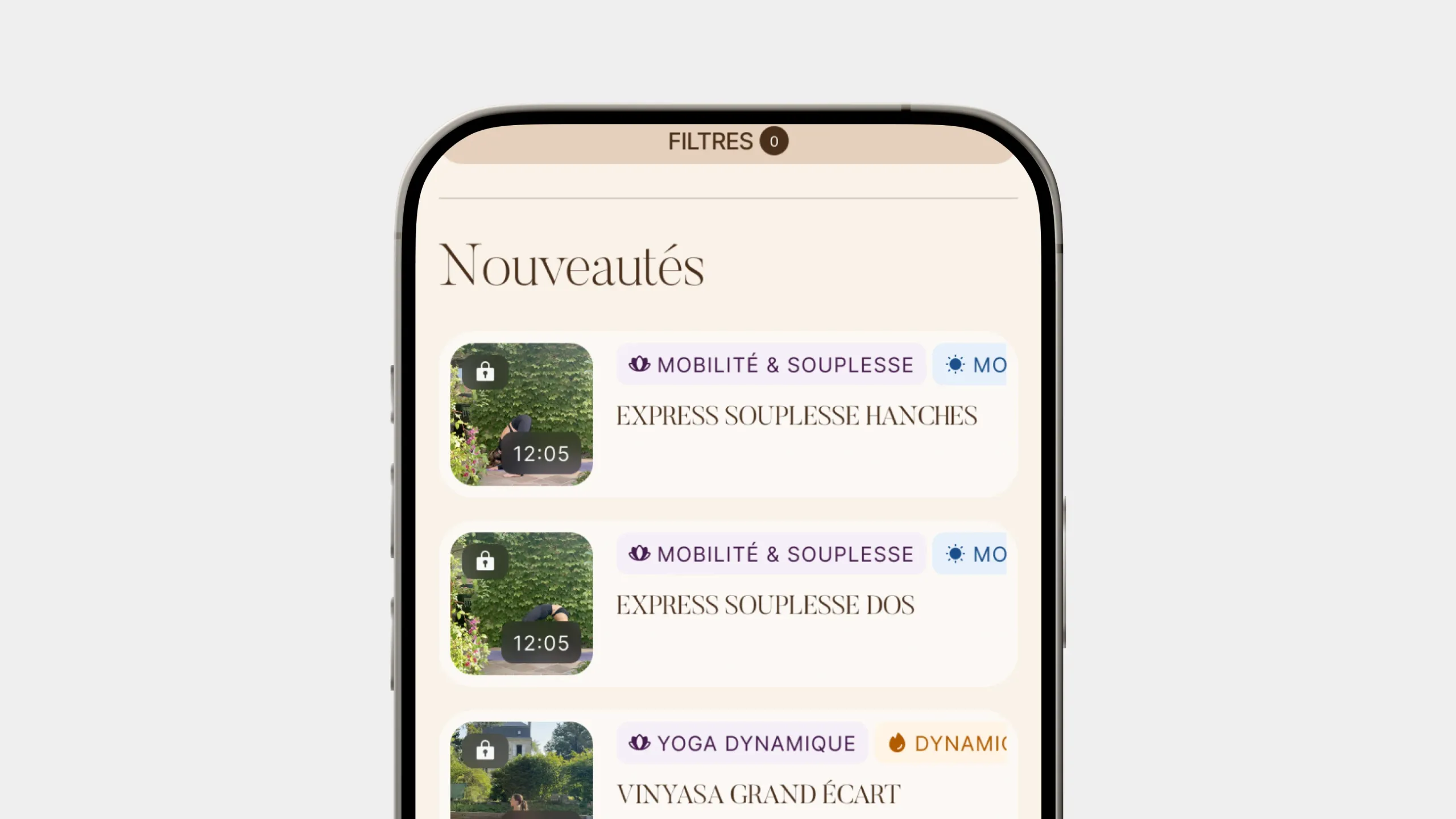 Videos library mobile