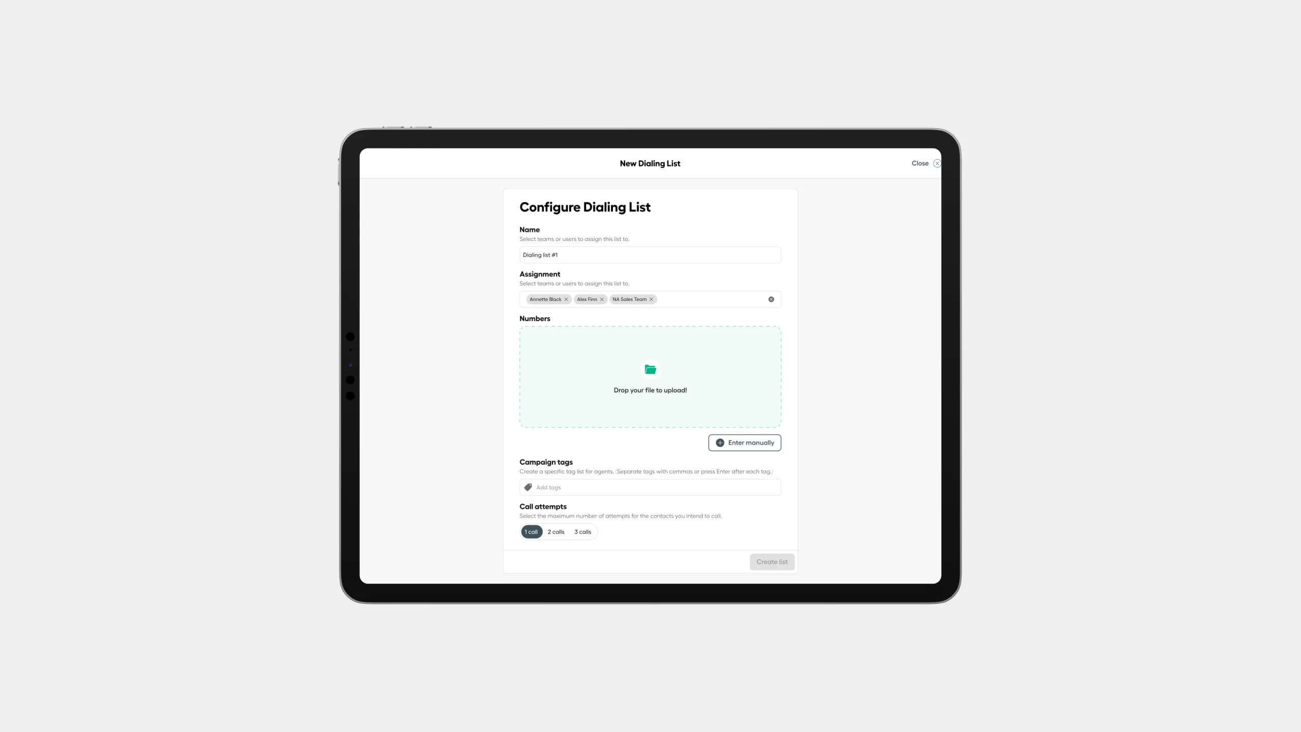 CSV Upload
