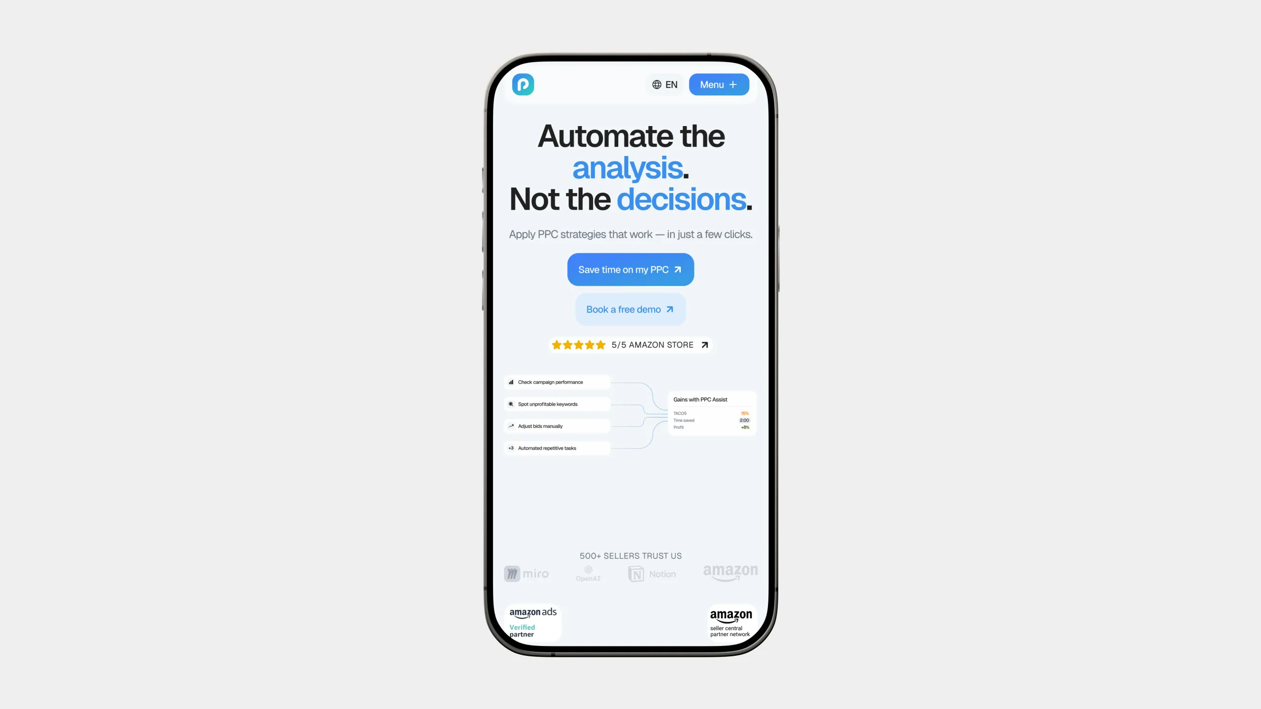 Landing Page Mobile