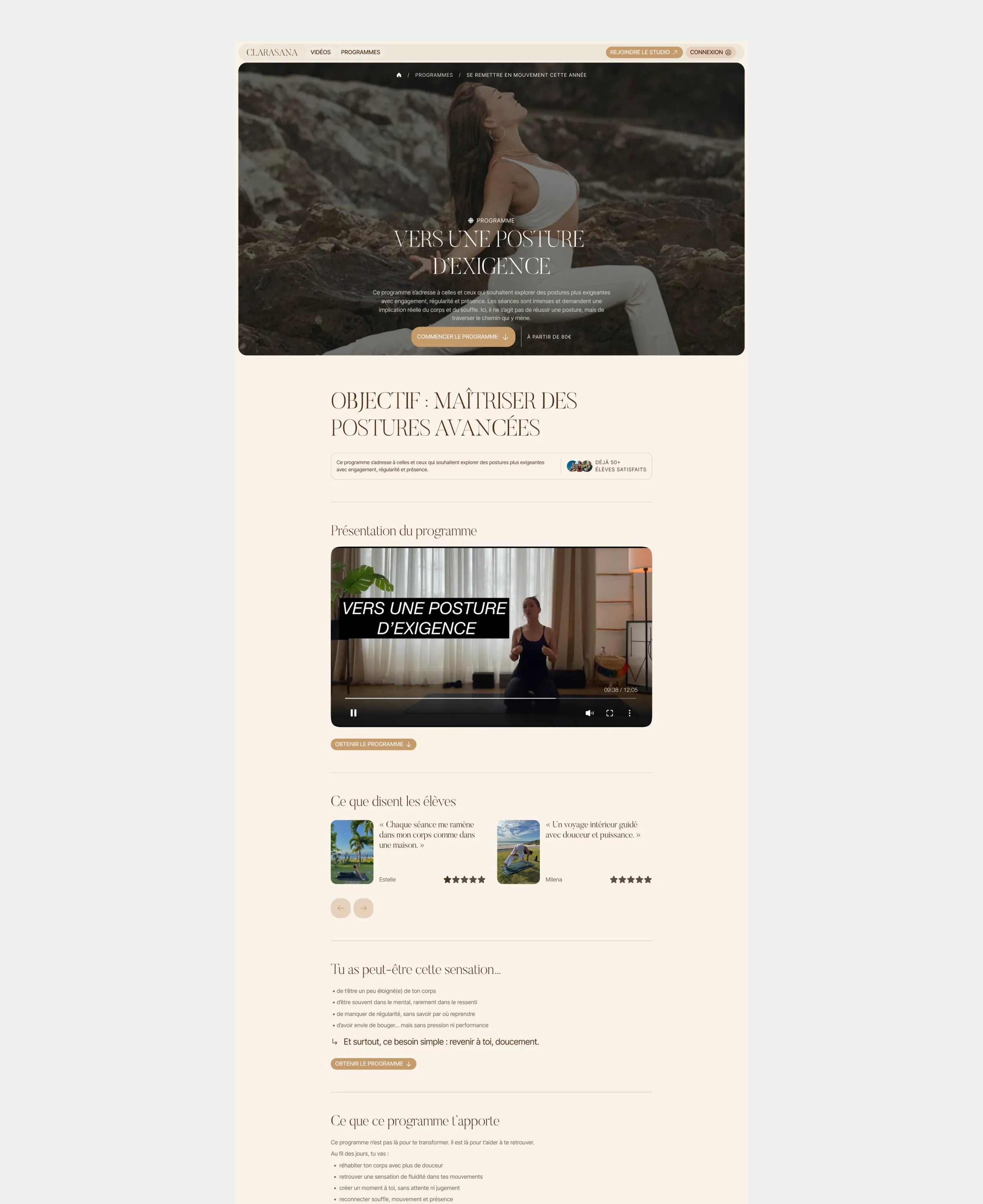 Program page