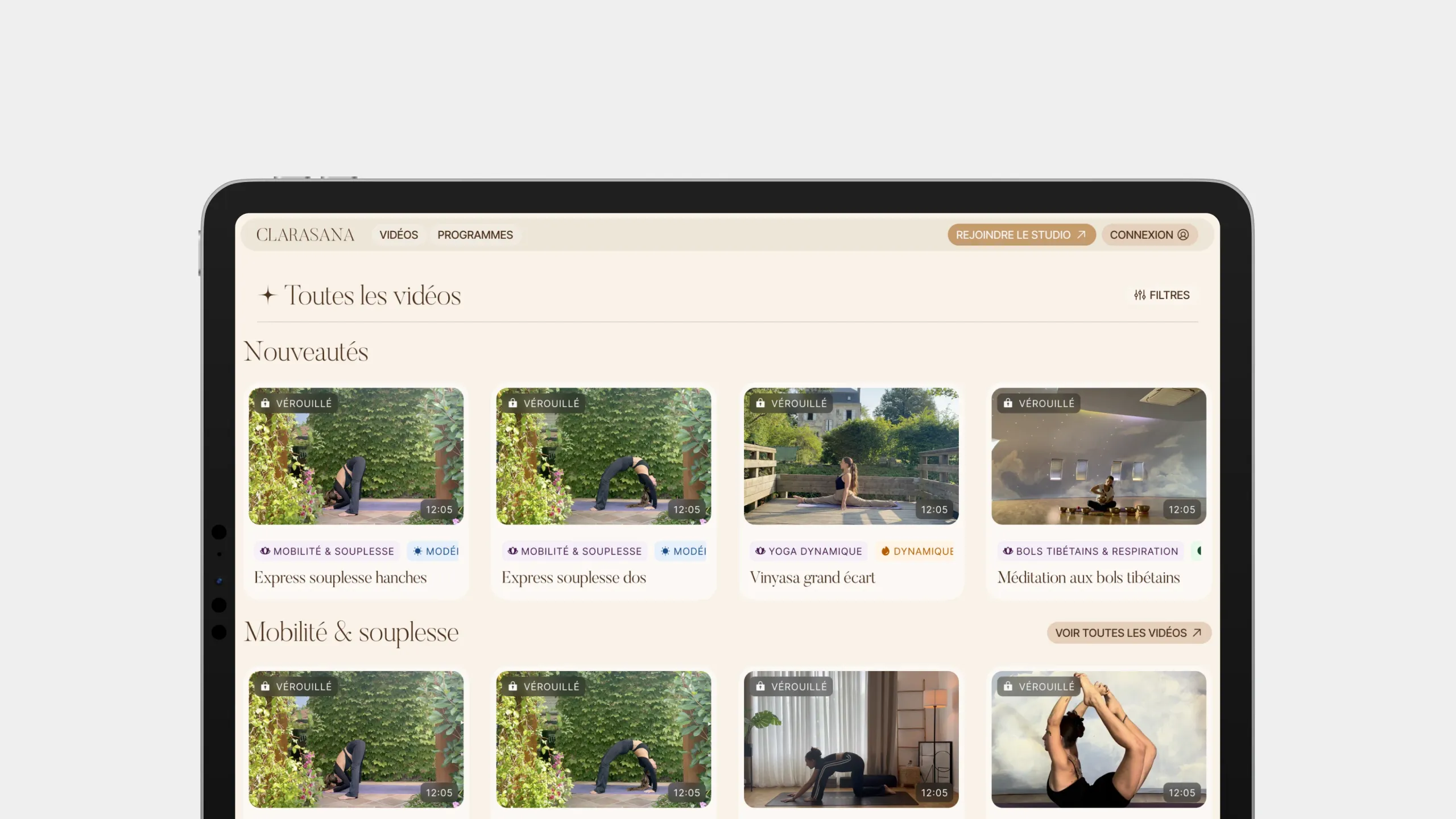 Videos library